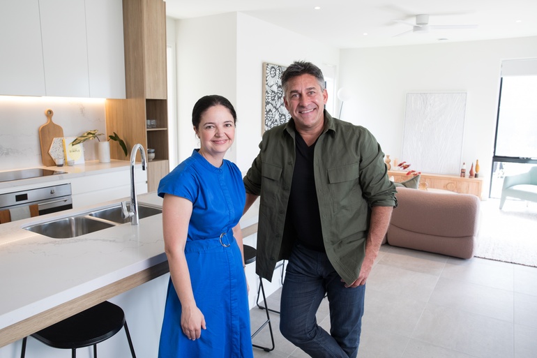 Pictured left to right: Davina Rooney, CEO, GBCA; Jamie Durie OAM, Principal, Durie Design