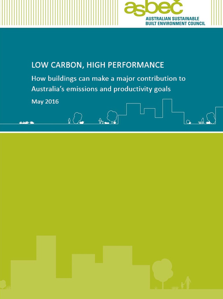 asbec low carbon high performance document